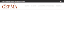 Tablet Screenshot of gepma.org